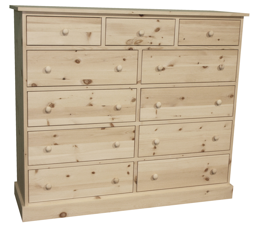 Cottage 11 Drawer Mule Chest