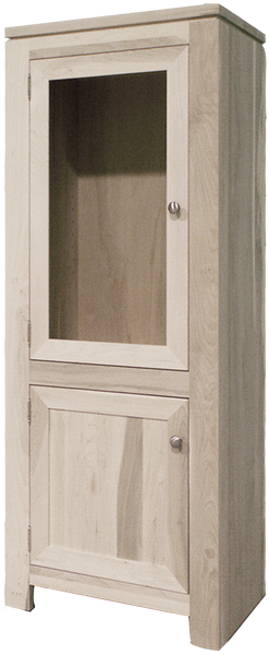 1 Glass Door 1 Wood Door