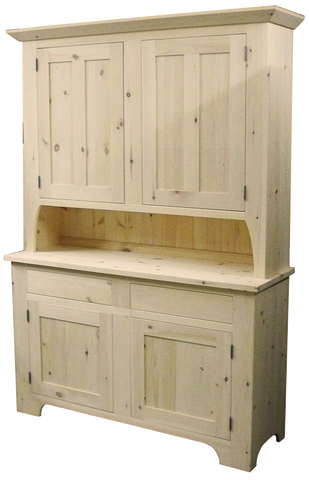 Rustic Buffet with Hutch 2 Drawer 4 Door