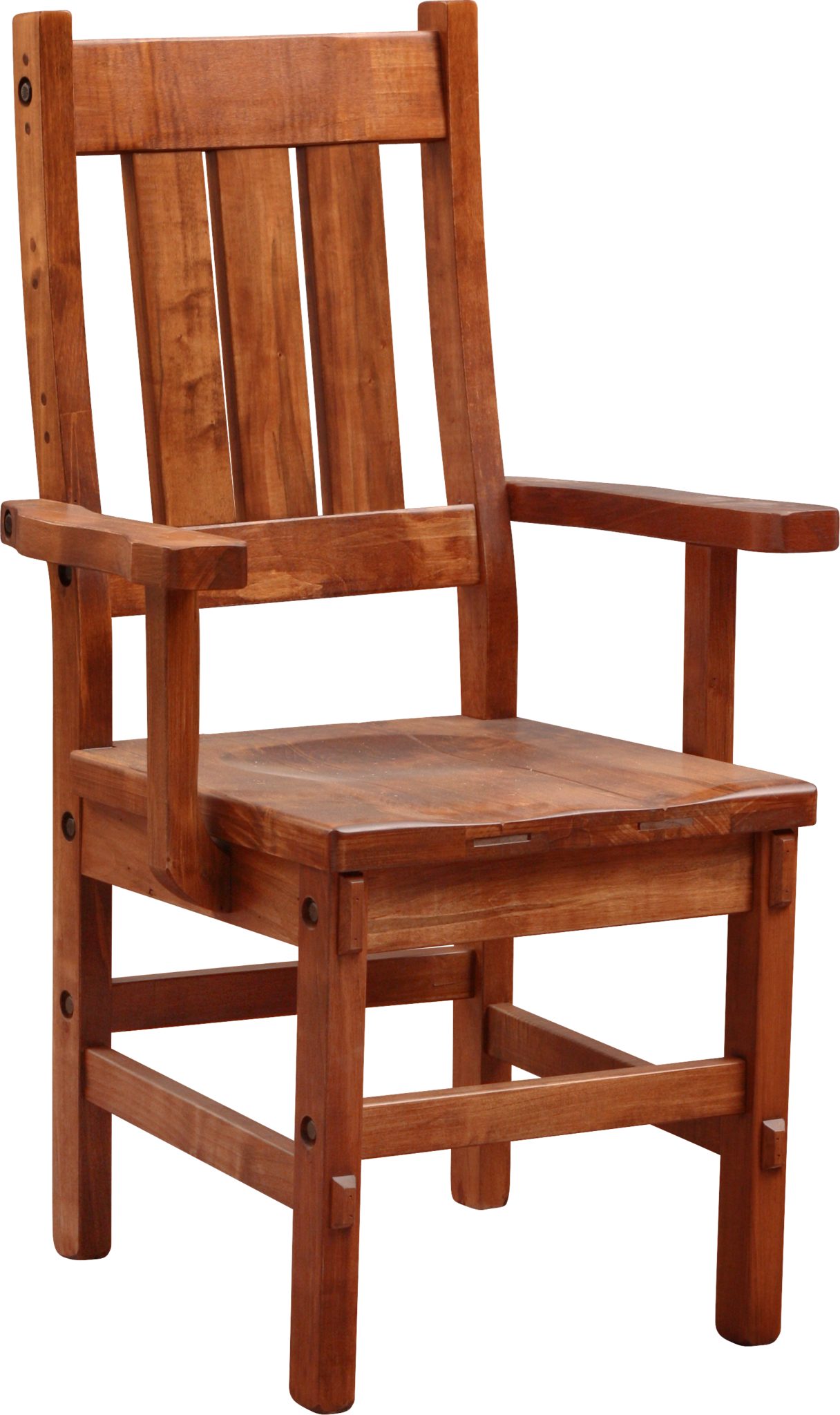 Timber Slat Back Arm Chair