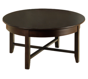 Demi-Lune Round Coffee Table No Shelf