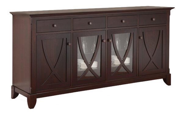 Sideboard with Glass Centre Doors