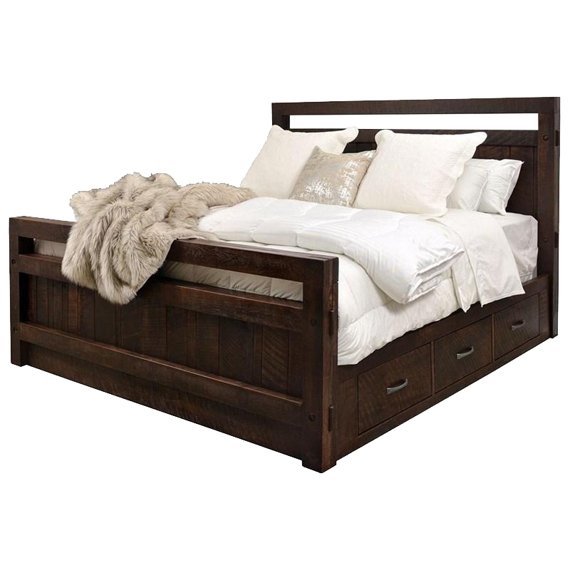 Timber 6 Drawer Bed