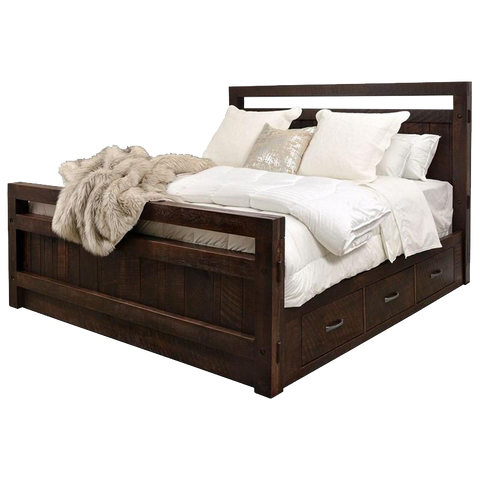 Timber 6 Drawer Bed