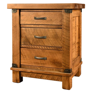 Galley 3 Drawer Nightstand