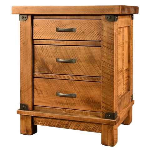 Galley 3 Drawer Nightstand