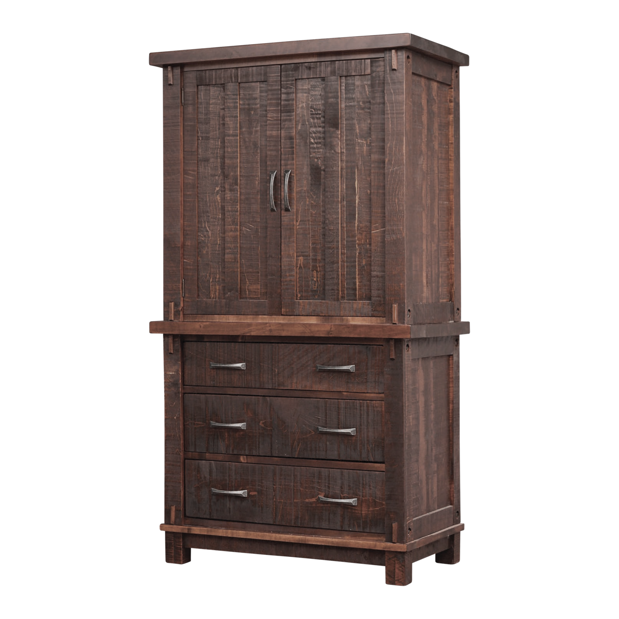 Timber 3 Drawer 2 Door Armoire