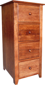 A Series 4 Drawer Filing cabinet in Brown Maple