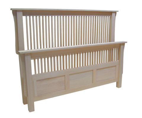 Mission Bed with Split Footboard