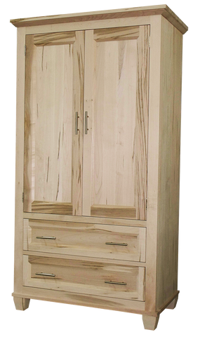 Algonquin Armoire Unfinished in Brown Maple