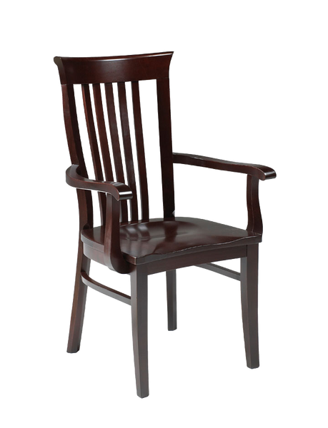 Athena arm chair in finished maple