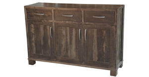 Backwoods Sideboard in finished rustic wormy maple