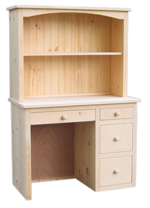 Rustic Kid's Desk with Hutch