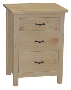 Lakeshore 3 Drawer Nightstand