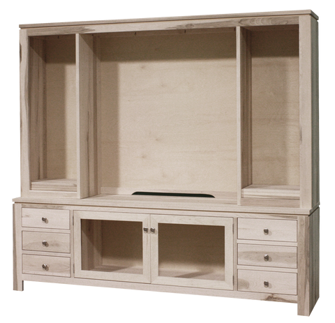 Newport 85" HDTV Cabinet with Hutch