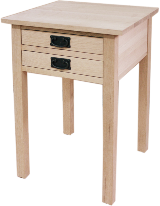 Mission 2 Drawer End Table