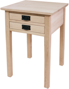 Mission 2 Drawer End Table