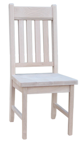 Dakota Rough Sawn Slat Back Side Chair