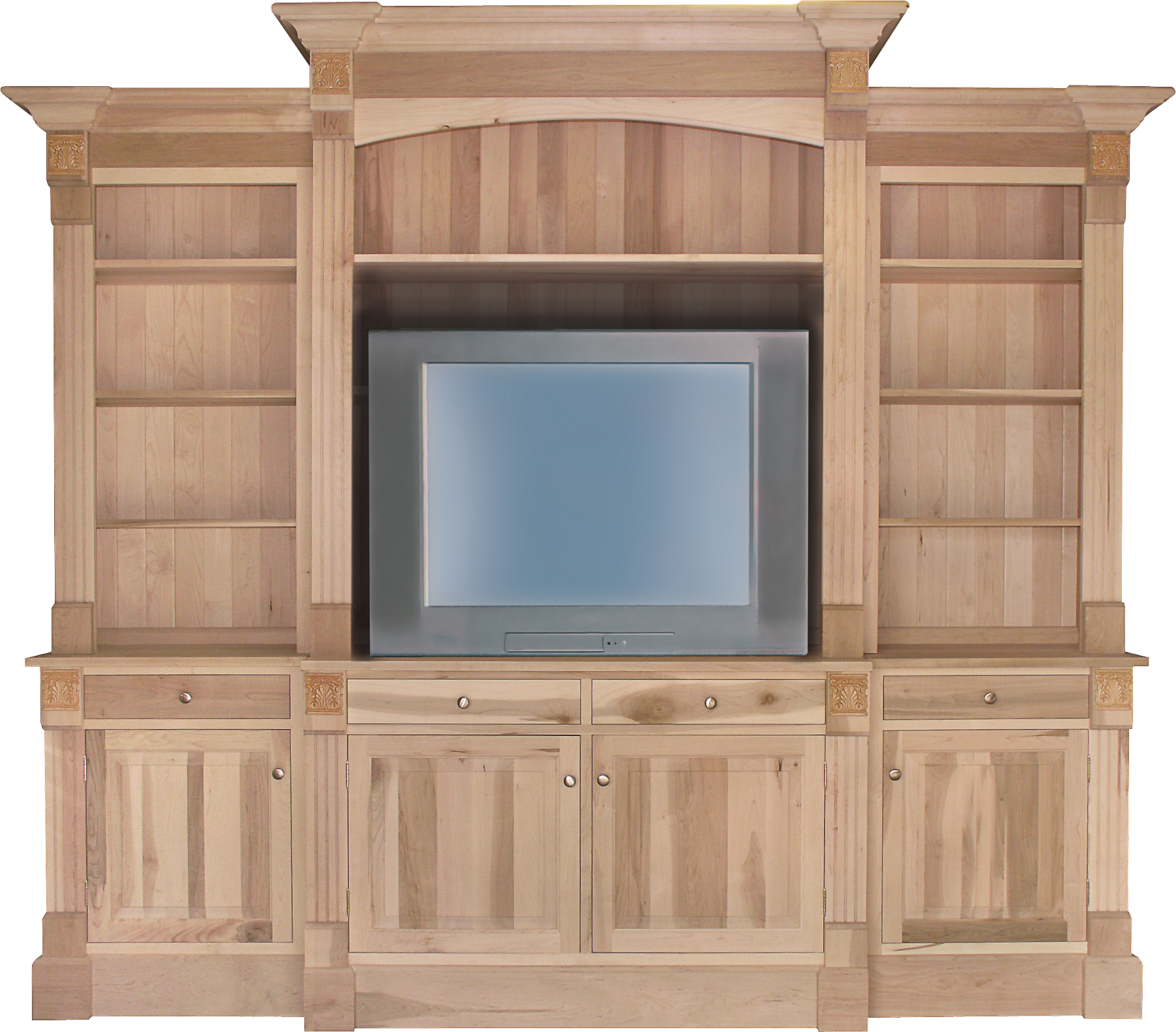 Brentwood TV Wall Unit with Bookcases