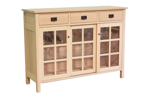 Mission Sideboard with Sliding Doors