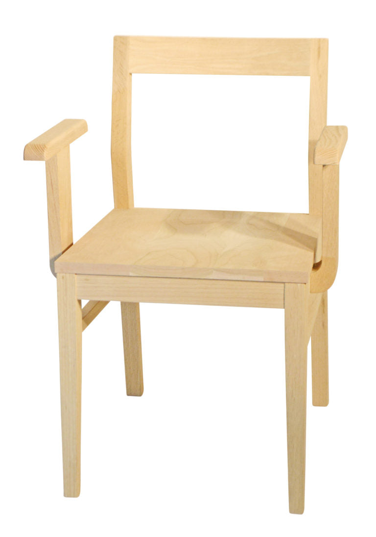 Anthony arm chair in unfinished maple
