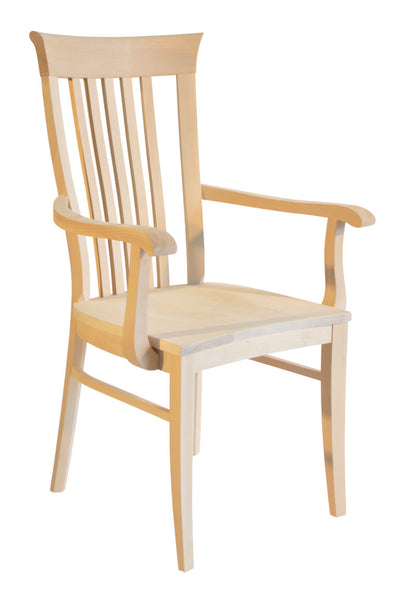 Athena Arm Chair Unfinished Maple