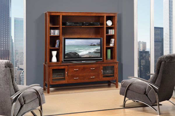 Brooklyn 72" TV Console with Hutch