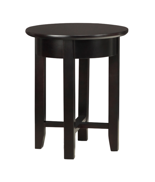 Demi-Lune Round Chair Side Table