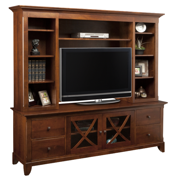 Florence 83" TV Console with Hutch