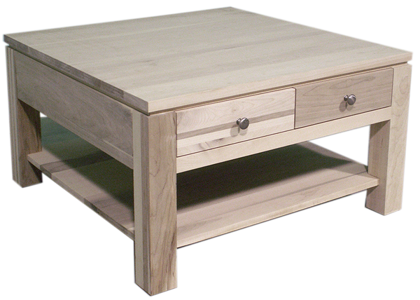 Newport 4 Drawer Square Coffee Table