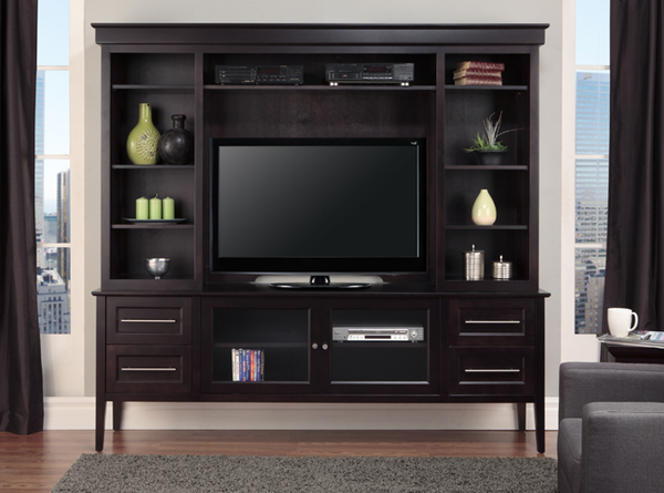 Stockholm 84" TV Console with Hutch